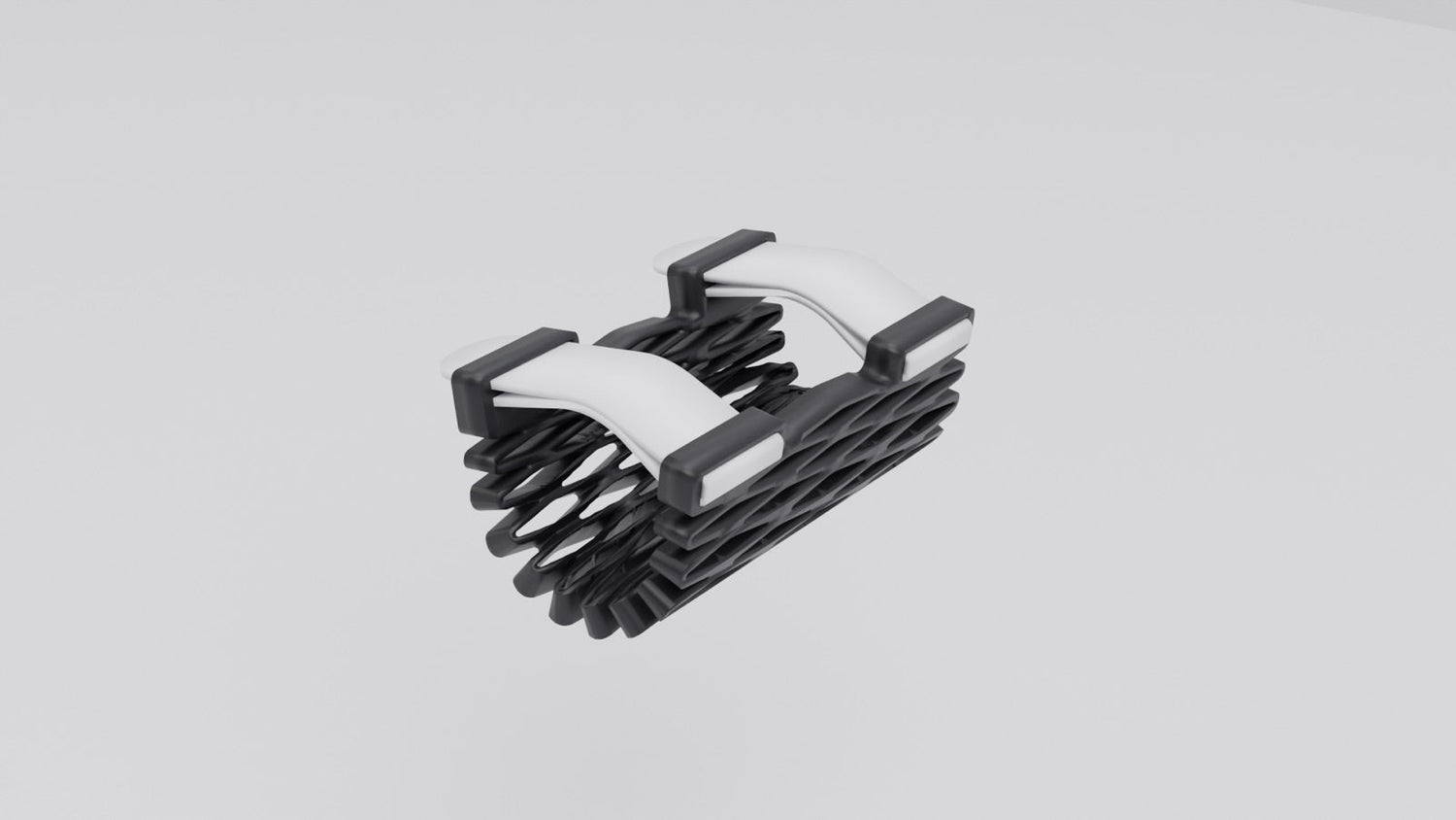 Struxaform Finger Splint — open-lattice finger splint, front three-quarter view