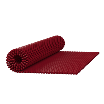 EMS Struxaform Lattice rolled for storage · Crimson colorway