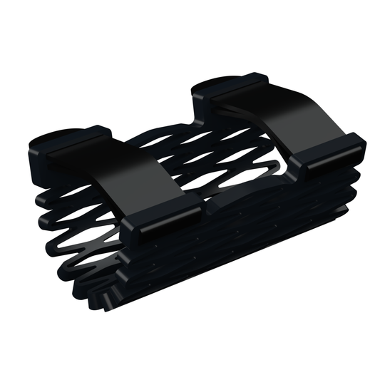 Struxaform Finger Splint in the Onyx colorway (all black), one-size-fits-all form